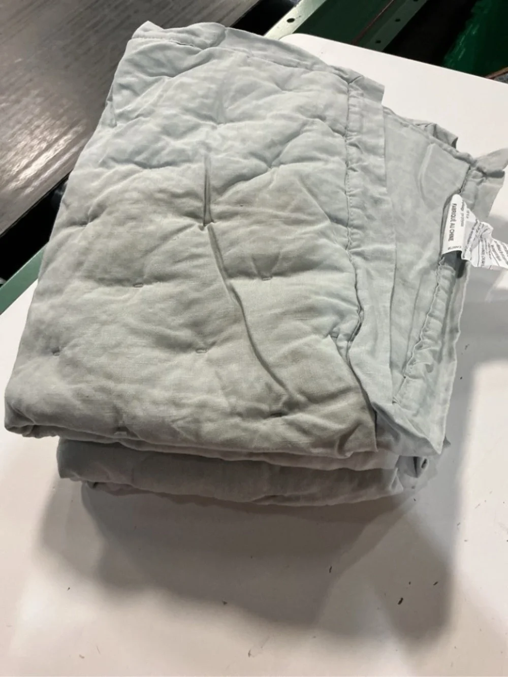 NWOT European Linen Dream Sham Set Mist queen standard